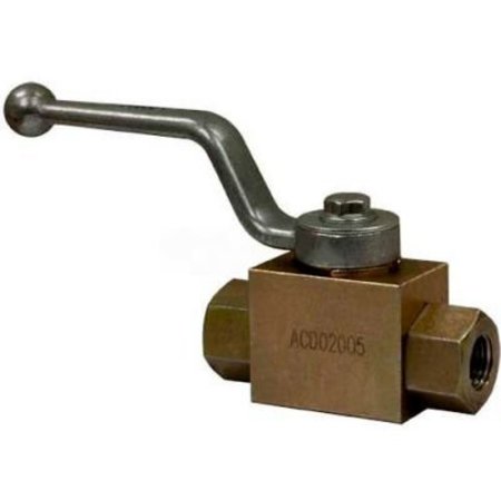 BUYERS PRODUCTS Buyers 2-Port High Pressure Ball Valve, , 5000 Max Pressure, 1-1/4" NPTF HBVS125